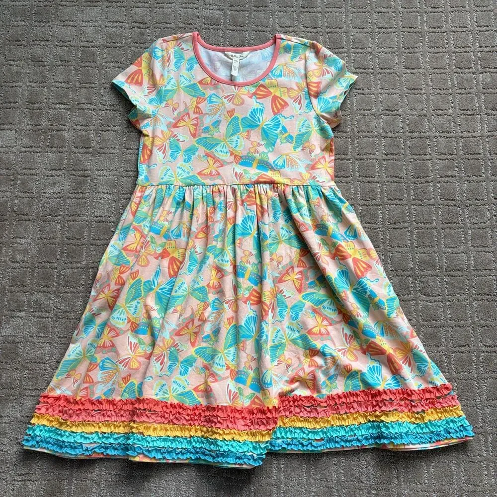 Matilda Jane Dream Chasers Chasing Butterflies Dress Girl 16 Colorful Easter NWT